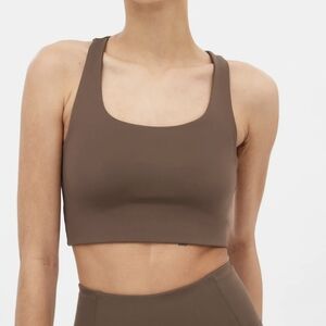 Girlfriend Collective Café Paloma Racerback Bra Size Small NWT